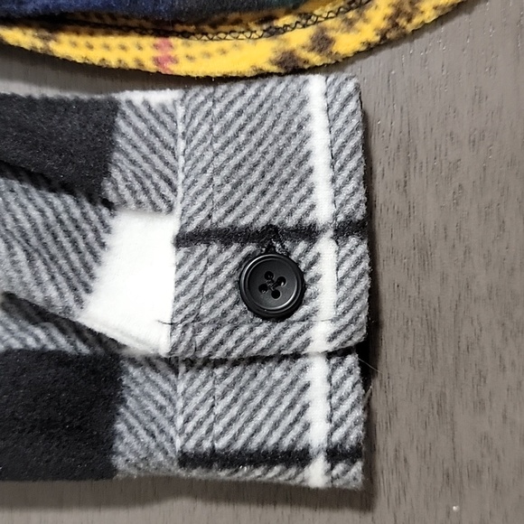 Just Polly Mixed Plaid Flannel Shirt - Picture 7 of 9